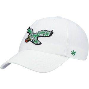'47 White Philadelphia Eagles Clean Up Legacy Adjustable Hat